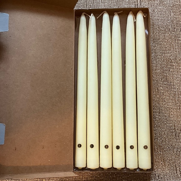 PartyLite Other - Elegant Ivory Taper Candles Set, PartyLite, 12 inch, Set of 6